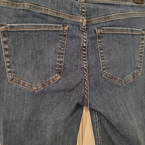 Free People Distressed Denim Blue Skinny Jeans 5 Button Fly Size 29 Waist - Picture 4 of 5